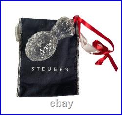 Steuben Crystal Christmas Ornament 2000 Pineapple NWOT