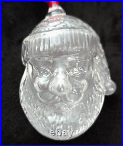 Steuben Glass Santa Claus Christmas Ornament Signed Holiday Gift Retired Rare