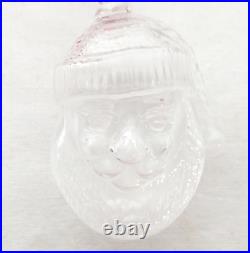 Steuben Glass Santa Claus Christmas Ornament Signed Holiday Gift Retired Rare