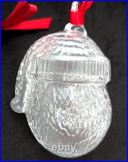 Steuben Glass Santa Claus Christmas Ornament Signed Holiday Gift Retired Rare