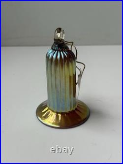 Steven Lundberg Hand Blown Glass Christmas Bell Ornaments Luster Signed