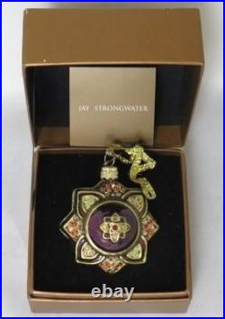 Strongwater 2002 Neiman Marcus Blown Glass Swarovski Christmas Ornament (NIB)