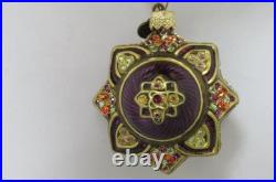 Strongwater 2002 Neiman Marcus Blown Glass Swarovski Christmas Ornament (NIB)