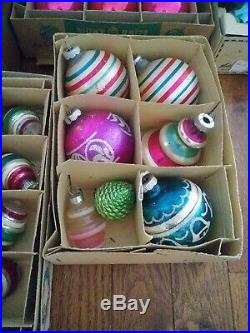 Stunning Vintage Lot Of 115 All Shiny Brite Christmas Ornaments