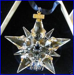 Swarovski 2001 Christmas Snowflake Star Ornament Perfect NIB with Certificate