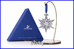 Swarovski 2002 Annual Christmas Ornament Crystal Snowflake Star Retired with Box