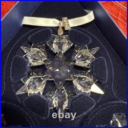 Swarovski 2010 #1041316 Set of 3 Annual Star Christmas ORNAMENTS NMIB with cert