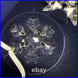 Swarovski 2010 #1041316 Set of 3 Annual Star Christmas ORNAMENTS NMIB with cert