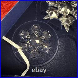 Swarovski 2010 #1041316 Set of 3 Annual Star Christmas ORNAMENTS NMIB with cert