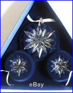 Swarovski, 2011 Christmas Star Ornament Set of Three, Art No 51092039