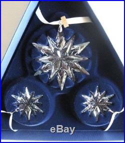 Swarovski, 2011 Christmas Star Ornament Set of Three, Art No 51092039