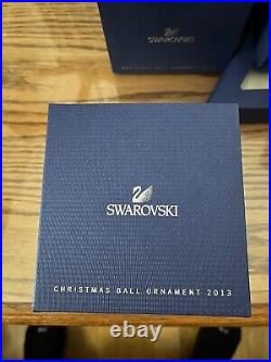 Swarovski 2013 ball Christmas ornament. NIB. Original tags