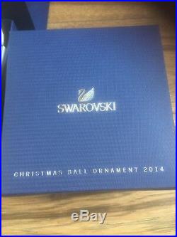 Swarovski Annual Edition Christmas Ornament 2014 Ball New In Box 2212498