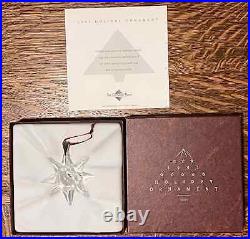 Swarovski Annual Snowflake & Star Ornament Lot 1991-2015 MIB with COA