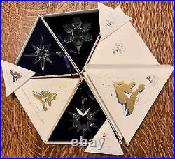 Swarovski Annual Snowflake & Star Ornament Lot 1991-2015 MIB with COA