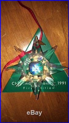 Swarovski Christmas Ornament 1991 First Edition