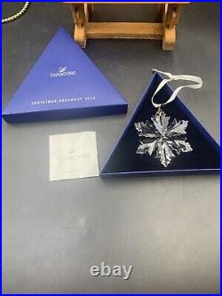 Swarovski Crystal 2014 Annual SNOWFLAKE CHRISTMAS ORNAMENT 5059026 in Box