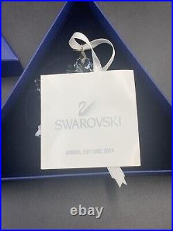 Swarovski Crystal 2014 Annual SNOWFLAKE CHRISTMAS ORNAMENT 5059026 in Box