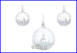 Swarovski Crystal Christmas Ball Ornament Annual Edition Holiday Decoration SET