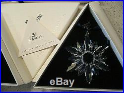 Swarovski Set 1991 2001 Large Snowflake Annual Glass Christmas Ornaments (11)