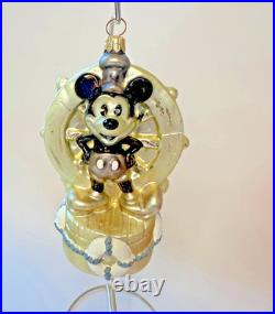 Sweet Christopher Radko Disney Mickey Mouse 70 Happy Years Set of 5 Ornaments