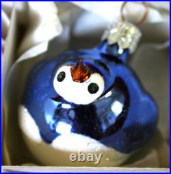 TEN partridges birds glitter mica Christmas Polish Poland handblown ornaments