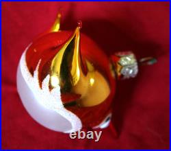 TEN partridges birds glitter mica Christmas Polish Poland handblown ornaments