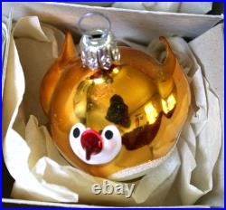 TEN partridges birds glitter mica Christmas Polish Poland handblown ornaments