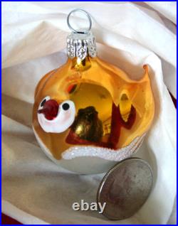 TEN partridges birds glitter mica Christmas Polish Poland handblown ornaments
