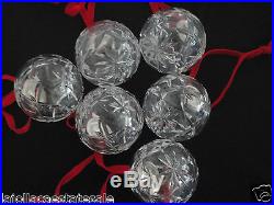 TIFFANY & CO CRYSTAL GLASS STERLING SILVER BALL ORNAMENT CHRISTMAS HOLIDAY (6)