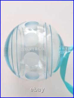 TIFFANY & Co. 2019 Crystal Christmas Ornament Ball 7cm Tiffany Blue Glass TIFFANY & Co. 2019 Crystal Christmas Ornament Ball 7cm Tiffany Blue Glass