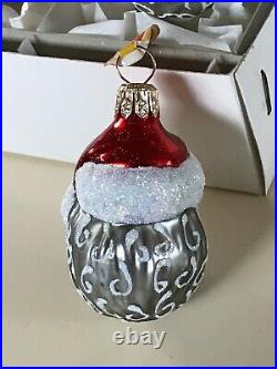 Taron Collection Santa Claus Blown Glass Christmas Ornament (12 Piece) Set Rare