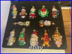Thomas Pacconi Classics 2002 Collection 36 Christmas Ornaments w Wood Crate Box