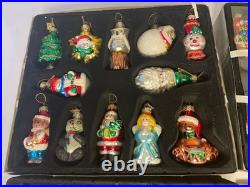 Thomas Pacconi Classics 2002 Collection 36 Christmas Ornaments w Wood Crate Box