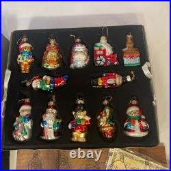 Thomas Pacconi Classics 2002 Collection 36 Christmas Ornaments w Wood Crate Box