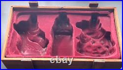 Thomas Pacconi Classics, Inc. 2001 Large Size Santa Blown Glass Xmas Ornaments