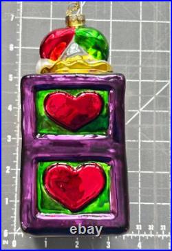 Thomas Pacconi Classics, Inc. 2001 Large Size Santa Blown Glass Xmas Ornaments