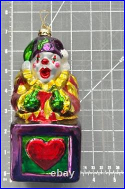 Thomas Pacconi Classics, Inc. 2001 Large Size Santa Blown Glass Xmas Ornaments