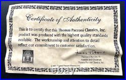 Thomas Pacconi Classics, Inc. 2001 Large Size Santa Blown Glass Xmas Ornaments