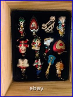 Thomas Pacconi Museum Series Christmas Ornaments 31pc Set Wooden Box Tree Topper