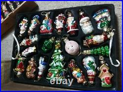 Thomas Pacconi Vintage Huge Bundle Lot Glass Christmas Decorations Ornaments QVC