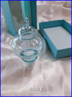 Tiffany & Co Christmas Crystal Glass Ornament In Box