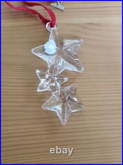 Tiffany & Co. Christmas Ornament Glass Snowflakes Trio Germany 2000 with Box RARE