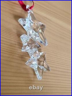 Tiffany & Co. Christmas Ornament Glass Snowflakes Trio Germany 2000 with Box RARE