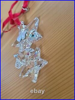 Tiffany & Co. Christmas Ornament Glass Snowflakes Trio Germany 2000 with Box RARE