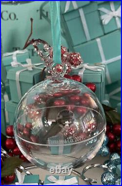 Tiffany&Co Crystal Glass Ball Ornament Christmas Holiday Tree 2019 FLASH SALE