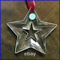 Tiffany & Co. Crystal Star Ornament 2003 Collection Mint In Box