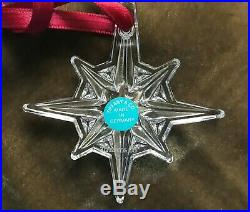 Tiffany & Co. Crystal Star Ornament 2009 Collection Mint In Box