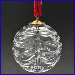 Tiffany & Co Cut Crystal Glass Ball Christmas Ornament Swag Pattern 2