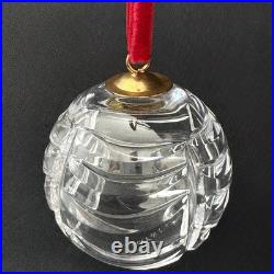 Tiffany & Co Cut Crystal Glass Ball Christmas Ornament Swag Pattern 2